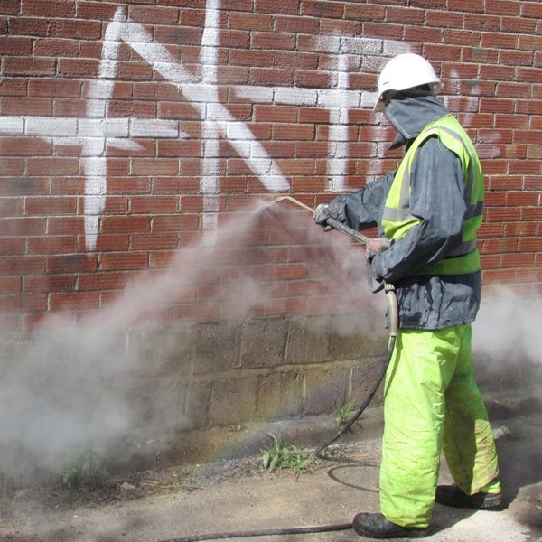 Graffiti removal machines are available to hire and buy new, used or refurbished from Cleaning Equipment Services Ltd. The removal of the graffiti is made possible by combining a special chemical with either steam or high pressure water to remove the graffiti form the effected wall, surface, floor etc.