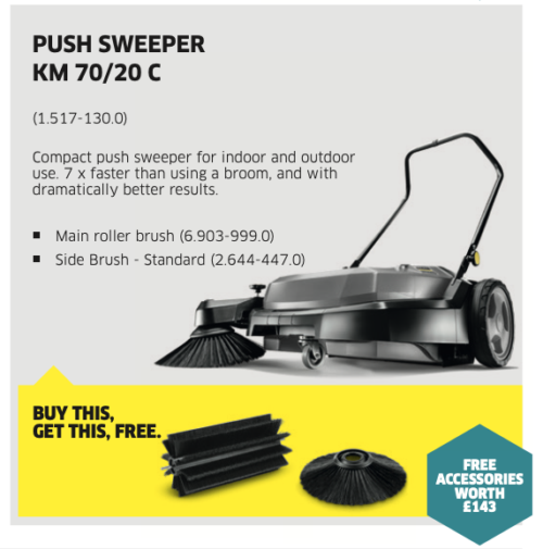 Bundle Deal - PUSH SWEEPER KM 70/20 C