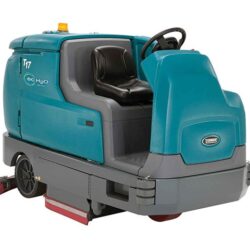 Tennant T17 Refurbished Ride-on Battery Floor Scrubber Dryer for large floor cleaning areas such as warehouse, factories etc.