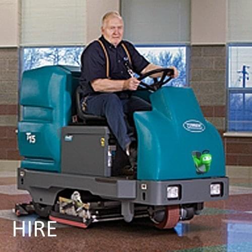 Tennant T15 Hire Ride On Scrubber Dryer Cleaning Machine