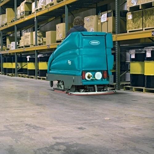 Tennant T15 Ride On Scrubber Dryer Warehouse Cleaning Machine