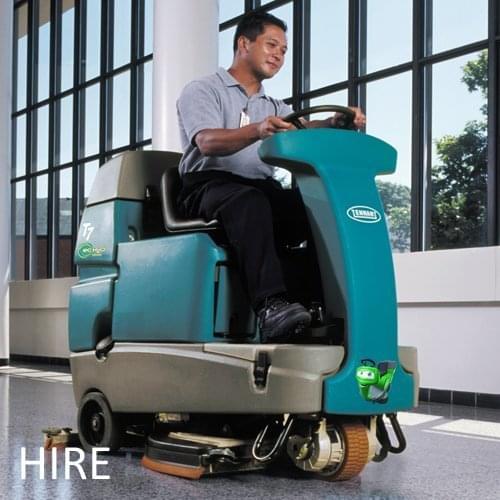 Tennant T7 Hire Battery Ride-On Scrubber Dryer Airport Cleaning Machine Tennant T7 Hire Battery Ride-On Scrubber Dryer Airport Cleaning Machine