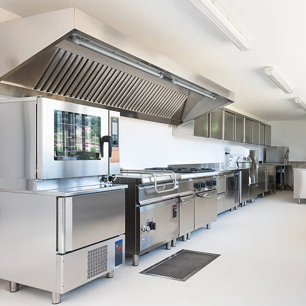 Professional Kitchen In Modern Building