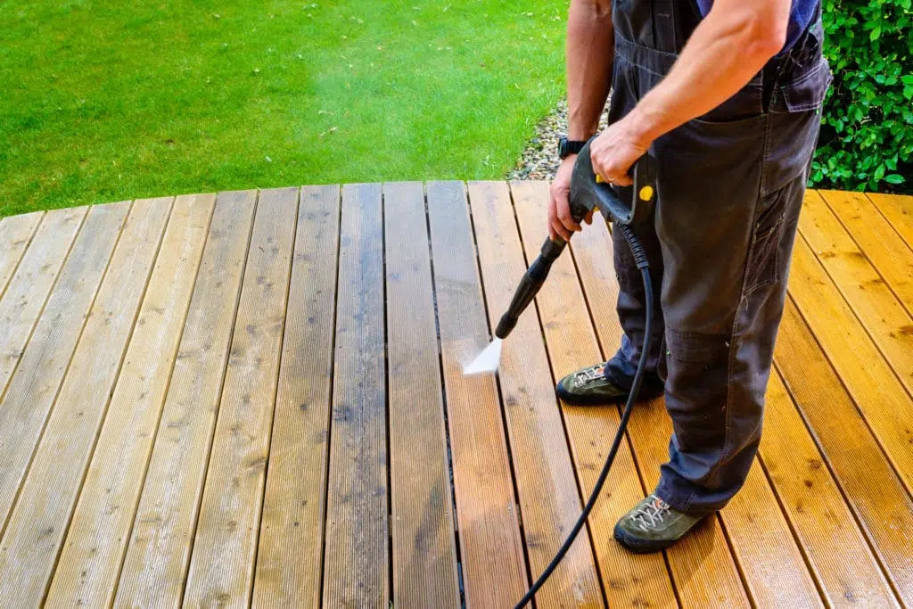 pressure washer decking