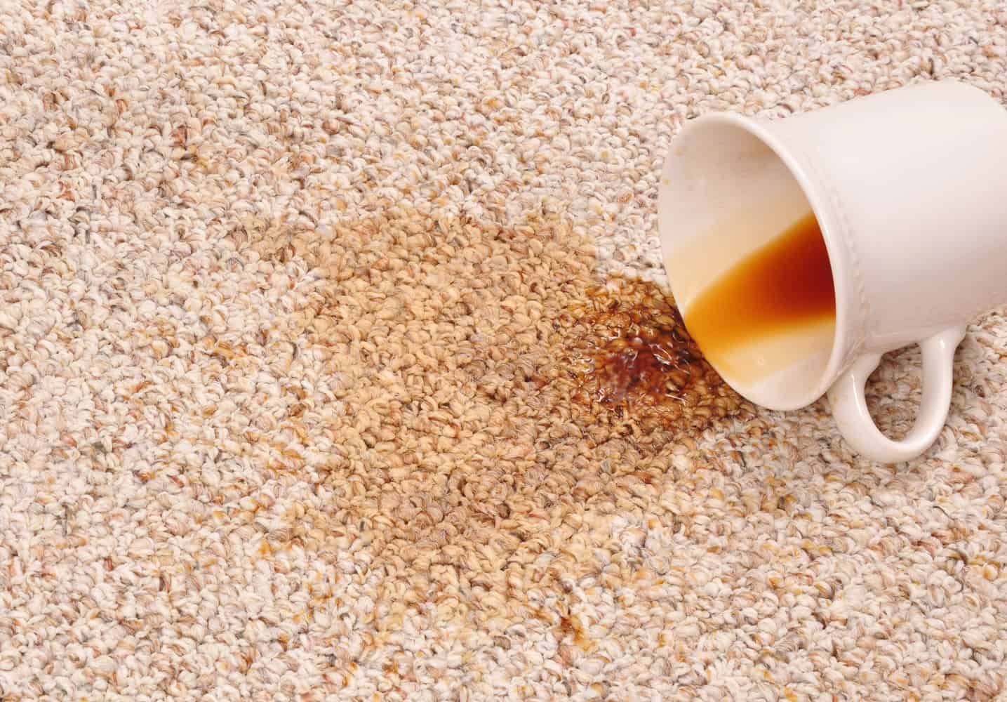 Stained Carpet, Spill, Coffee